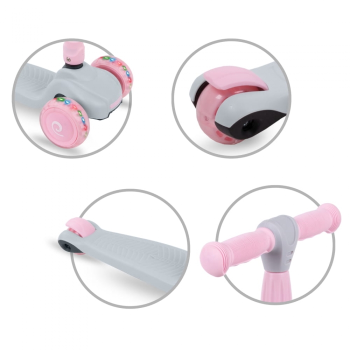 Trotineta Kidwell Jax Pliabilă 3 Roți LED - imagine 3