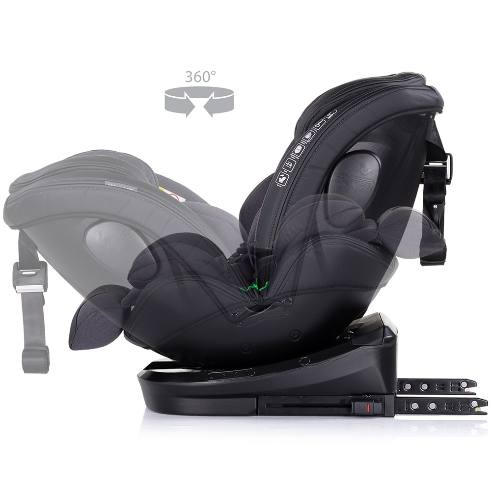 Chipolino Hypnotic Anthracite Scaun Auto I-Size Rotativ - imagine 6