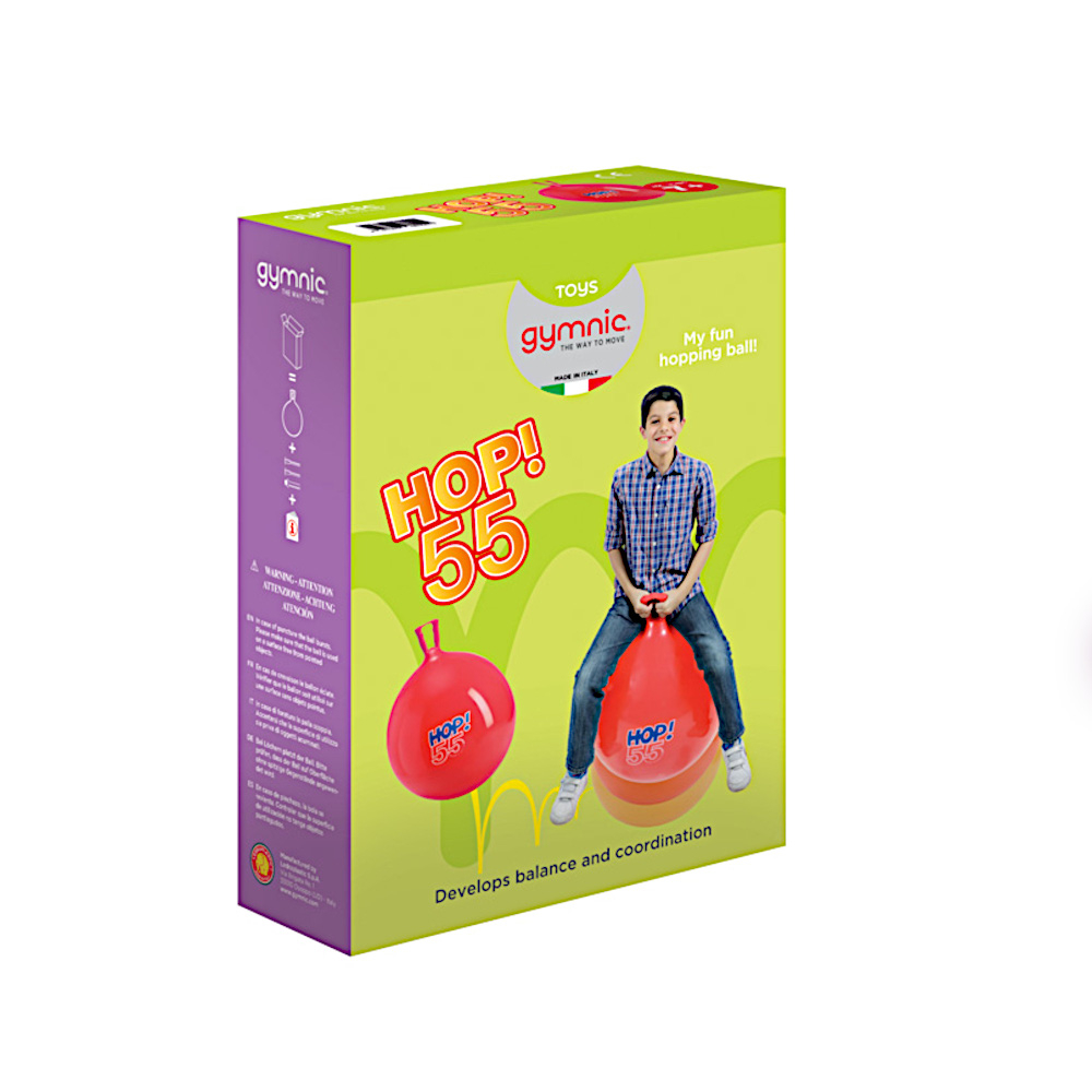 Gymnic Minge cu Maner 55cm Rosie - Dezvolta Echilibrul