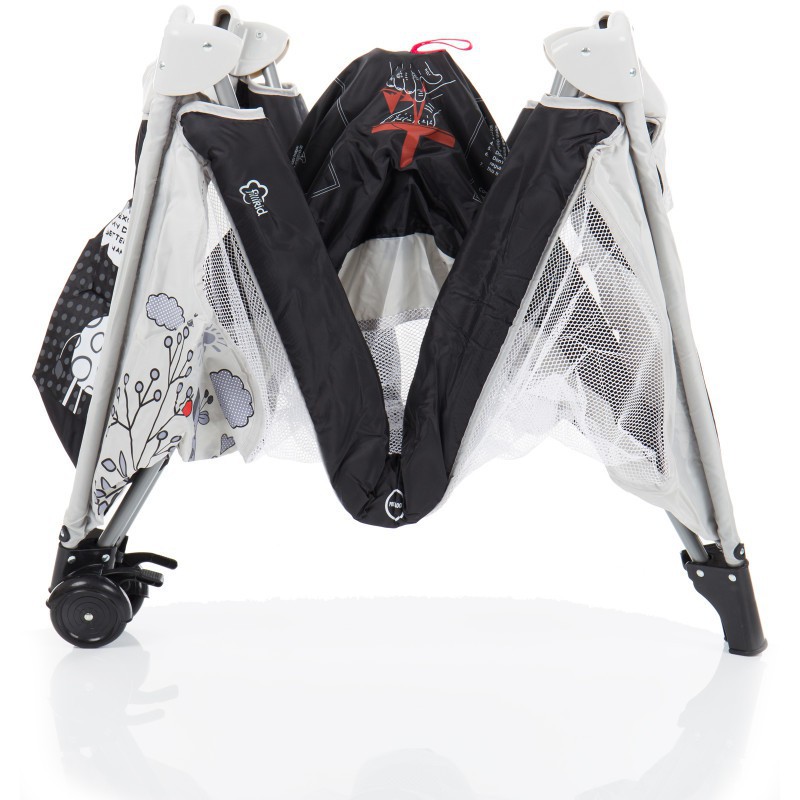 Patut Pliabil Fillikid Girafa Grey cu Geanta Transport - imagine 9