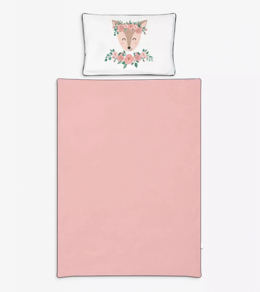 Lenjerie Pat Copii Klups Rose, 2 Piese - imagine 2