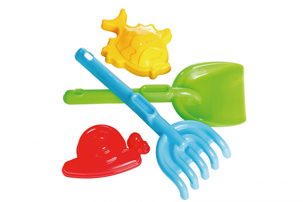 Set forme nisip Burak Toys, lopatică + greblă