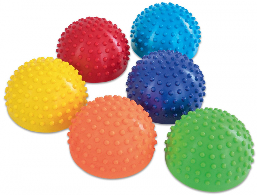 Set 6 Semisfere Echilibru Betzold - Curcubeu
