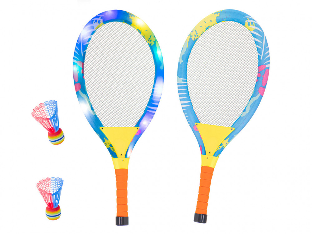 Set Rachete Badminton Iluminate Ikonka - imagine 3