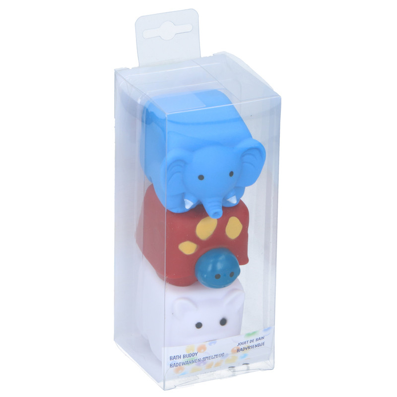 Set 3 jucării de baie Eddy Toys, animale colorate