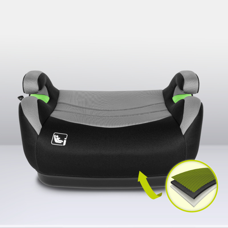 Înălțător Auto Lionelo Luuk Fix Isofix Gri i-Size - imagine 4