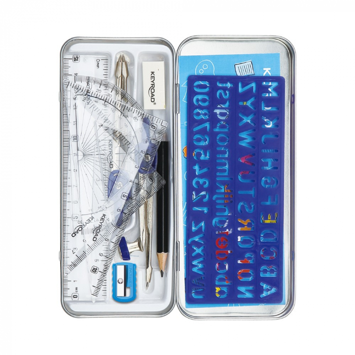 Trusa Geometrie 11 Piese Keyroad | Metal