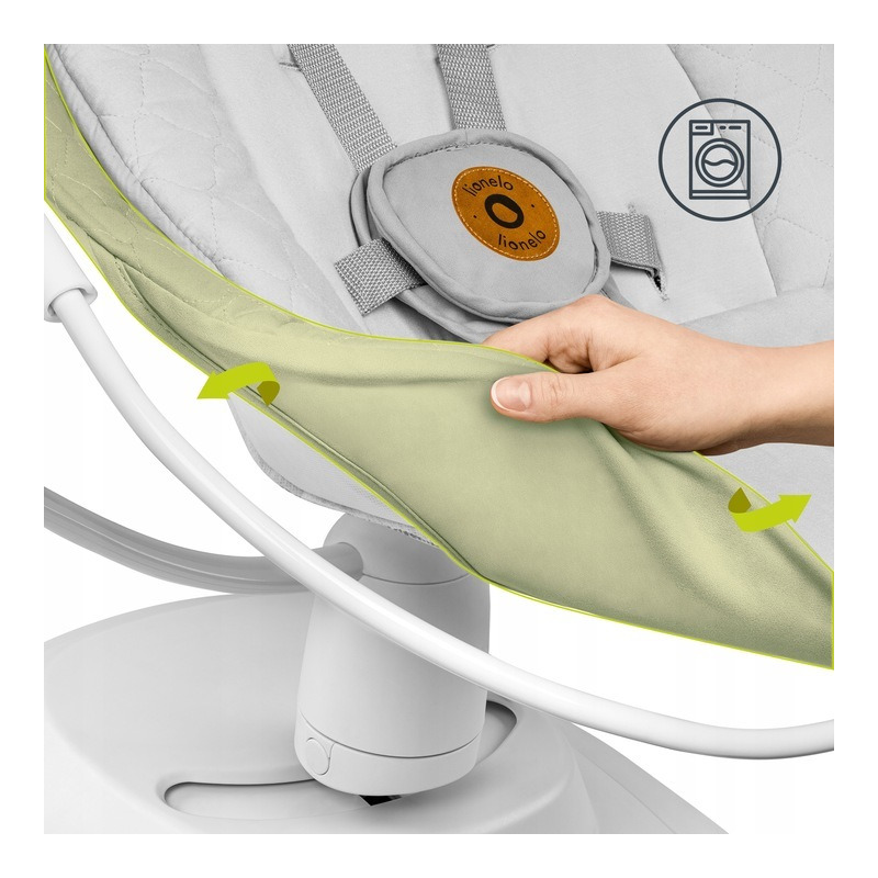Balansoar electric Lionelo Bella Gri, multifuncțional - imagine 3