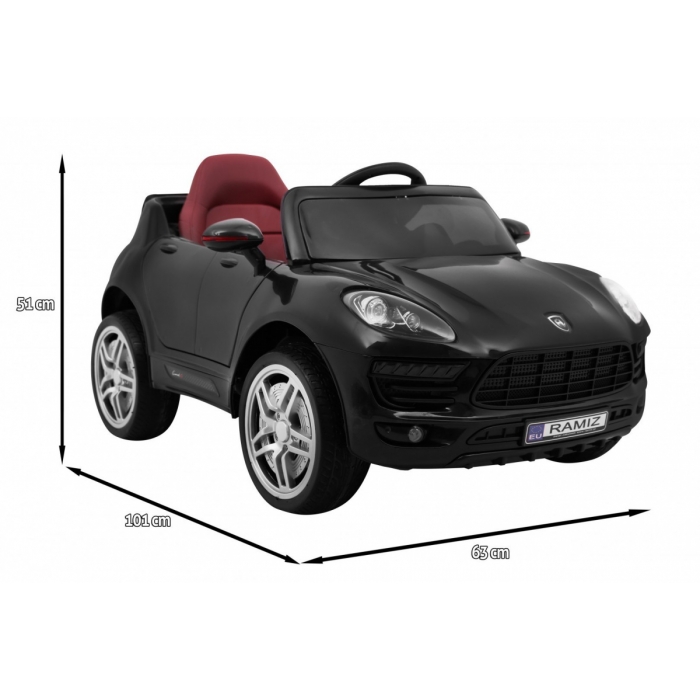 Masinuta Electrica Turbo-S Negru, 60W, Ramiz - imagine 4