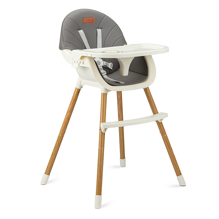 Scaun Masa Momi Reki Gri, Piele Ecologica - imagine 6