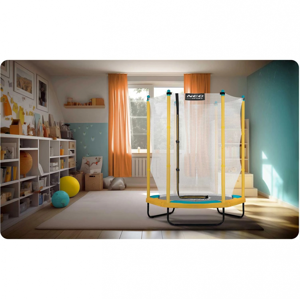 Trambulina Copii Neo-Sport 140 cm cu Plasa - imagine 6