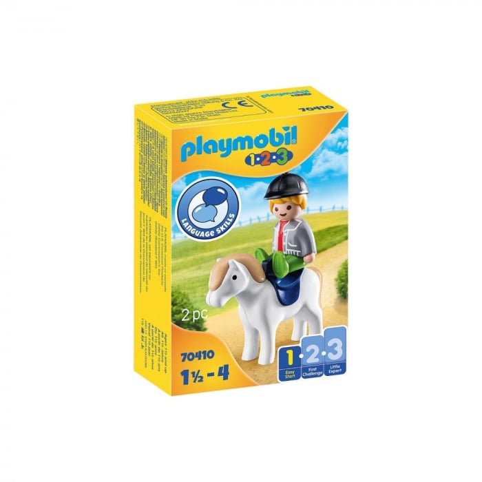 Playmobil 1.2.3 Baietel cu Ponei - Jucarie Educationala