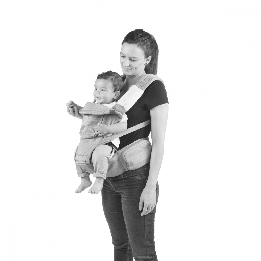 Marsupiu Chicco Hip Seat Denim, Ergonomic, 0 luni+ - imagine 3