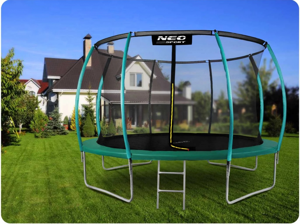 Trambulina Neo-Sport 374cm cu Plasa Siguranță - imagine 3