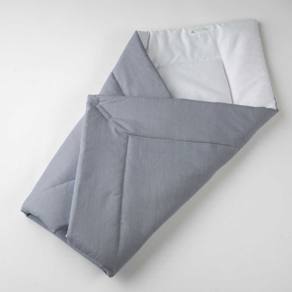 Paturica Light Grey Maradalia - Multifuncțională 2-in-1 - imagine 2