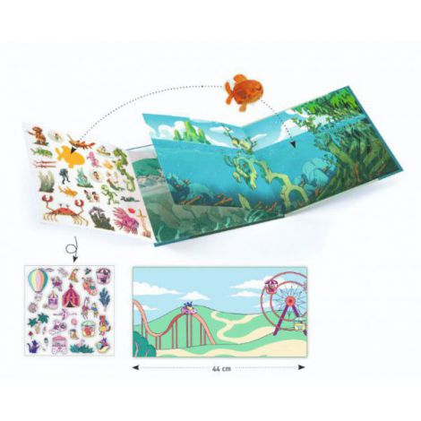 Djeco Planse Abtibilduri Aventuri pe Mare - imagine 2