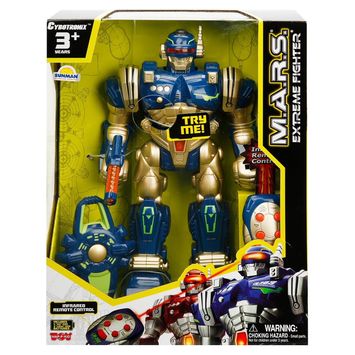 Robot Extreme Fighter Happy Kid cu Telecomandă, Albastru