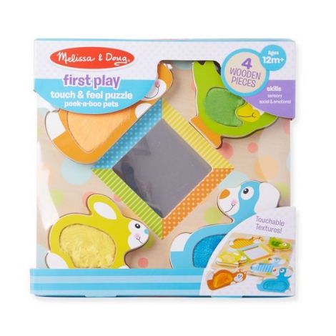 Puzzle Tactil Pets Melissa & Doug cu Oglindă - imagine 3