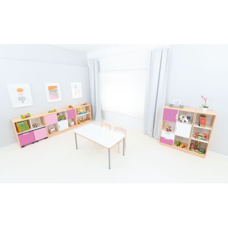 Set Gradiniță Quadro 87 Moje Bambino | Artar-Alb - imagine 5