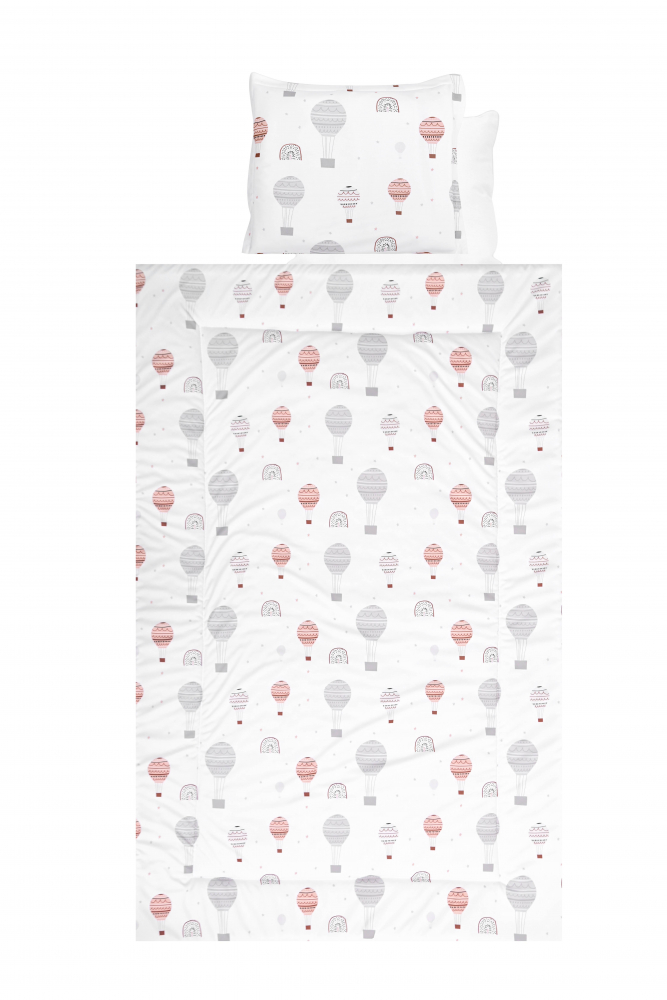 Set Lenjerie Pat Lorelli Grey Baloons, Bumbac Ranforce - imagine 2