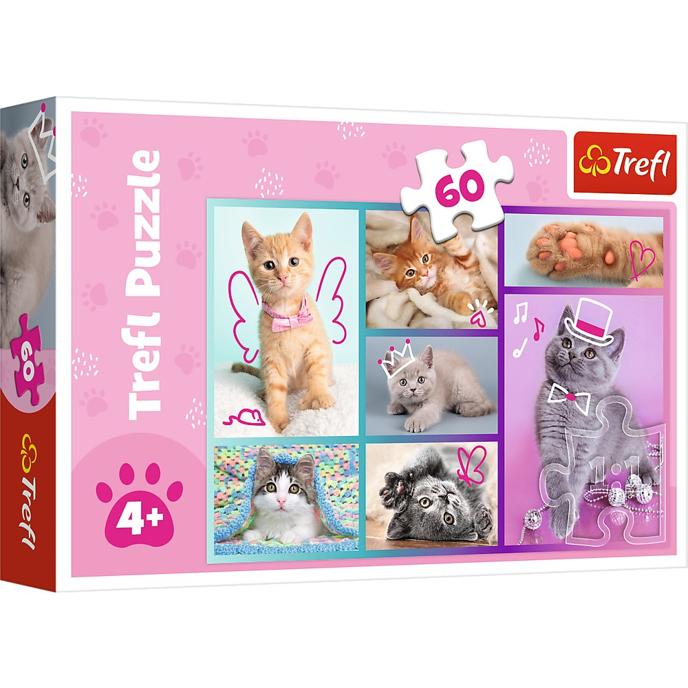 Puzzle Trefl 60 Pisicute - Educativ si Distractiv