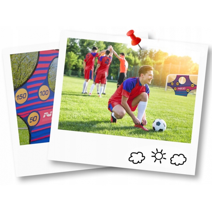 Poarta Fotbal Neo-Sport cu Covoras Numerotat - imagine 6