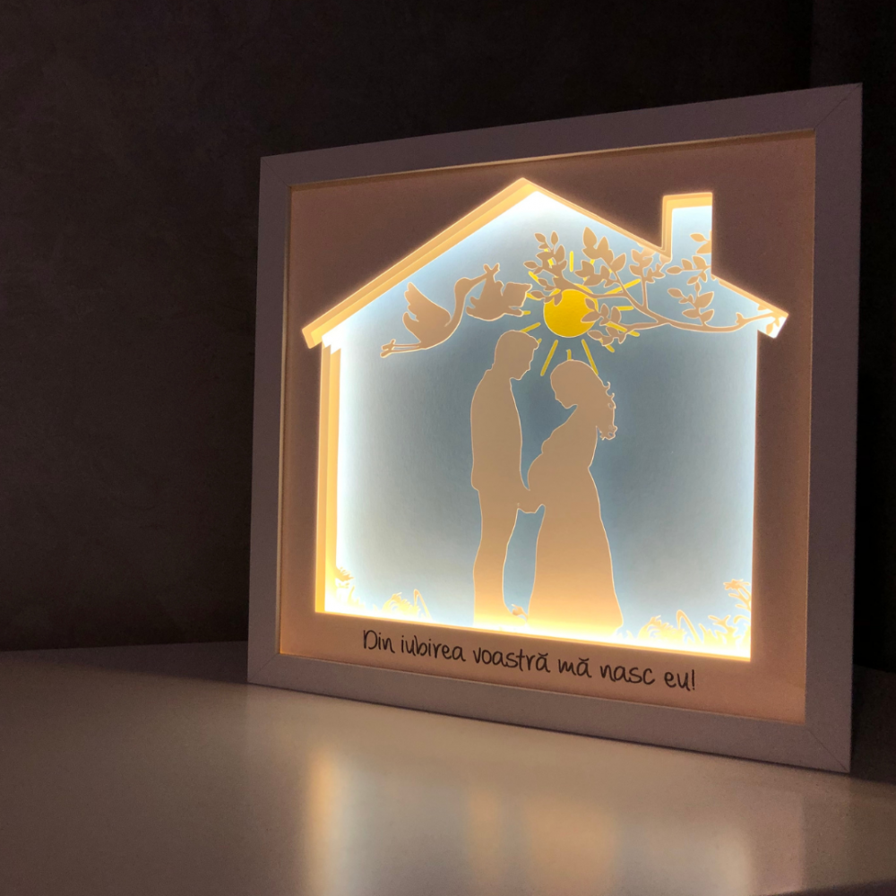 Tablou Luminos Părinți și Copii | Noorhandmadeatelier