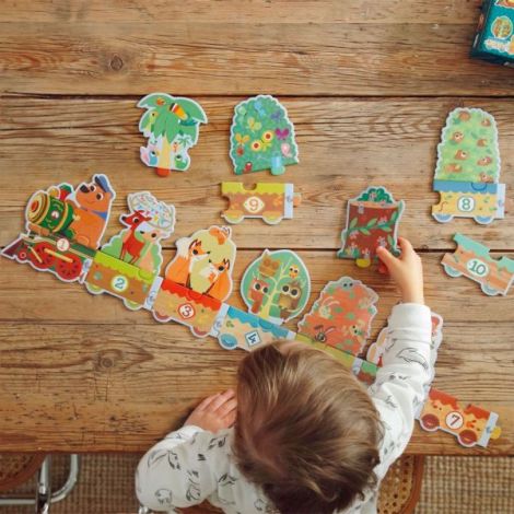 Puzzle Djeco Invat sa Numar Trenulet - 47.9 RON - imagine 4