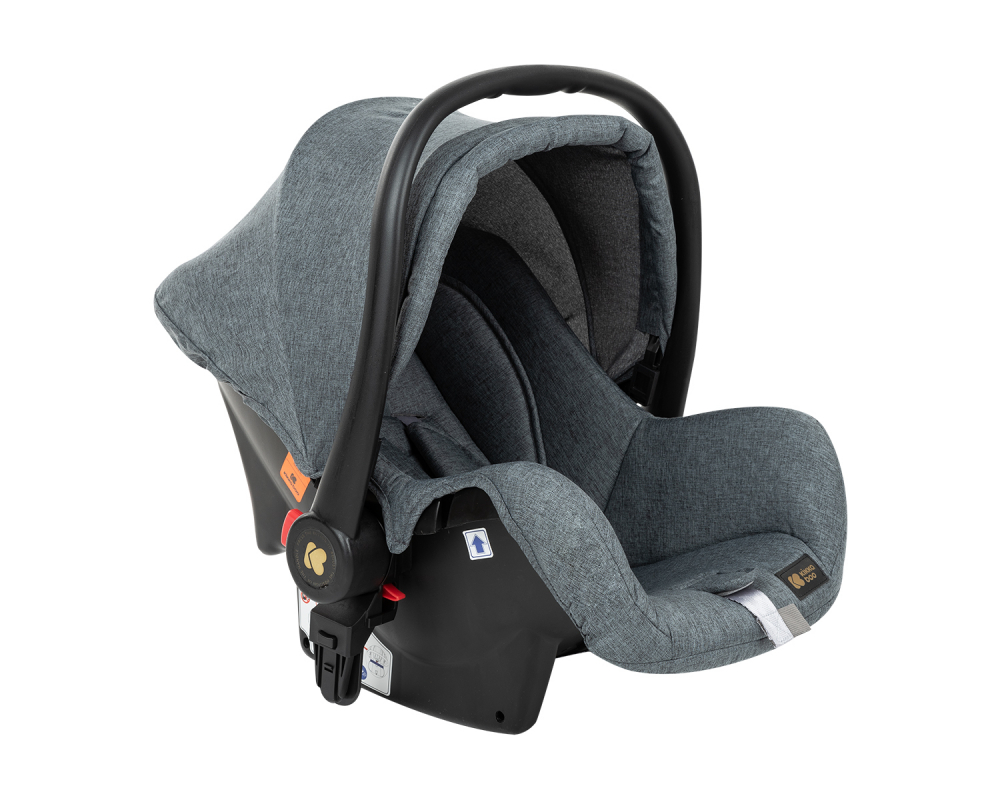 Carucior 3 in 1 KikkaBoo Kaia Dark Grey - imagine 5