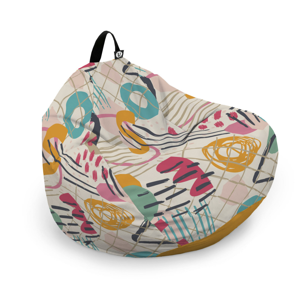 Husa Puf Bean Bag Para XL Updeco Abstract - imagine 6