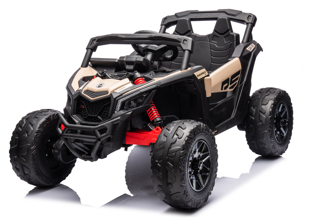 Masinuta Can Am UTV Electrica Leantoys - Kaki - imagine 3