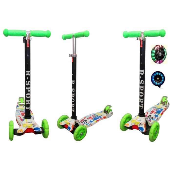 Trotineta R-Sport H2 Verde | Crește cu Copilul - imagine 3