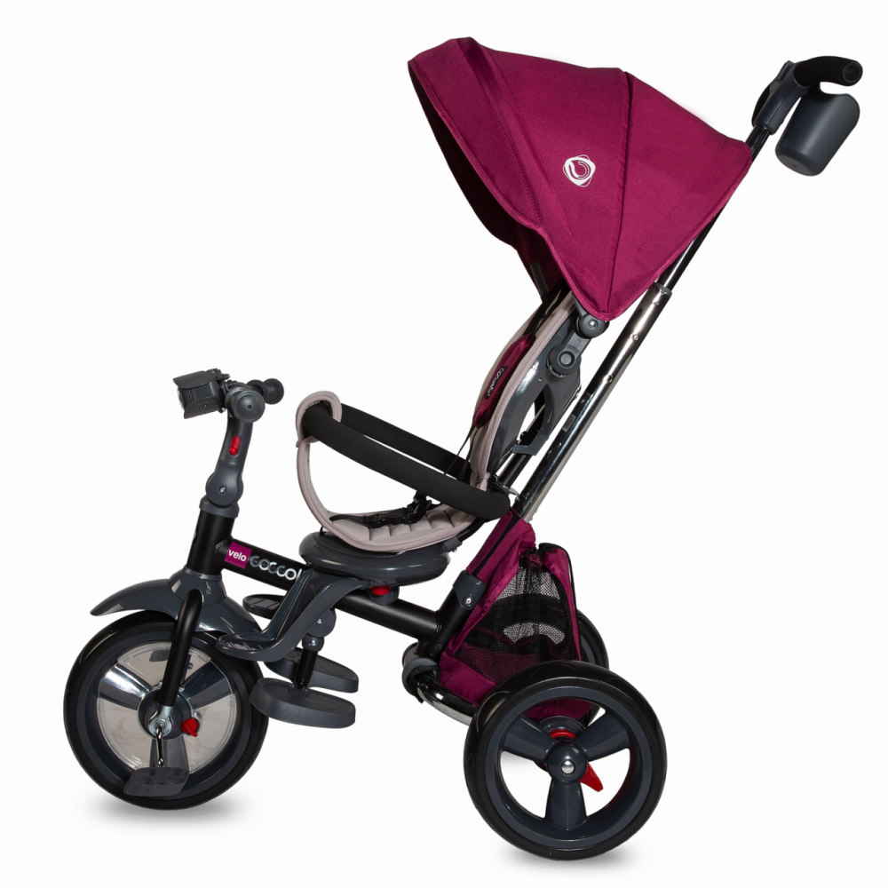Tricicleta Coccolle Velo Violet 4 în 1 Pliabilă - imagine 3