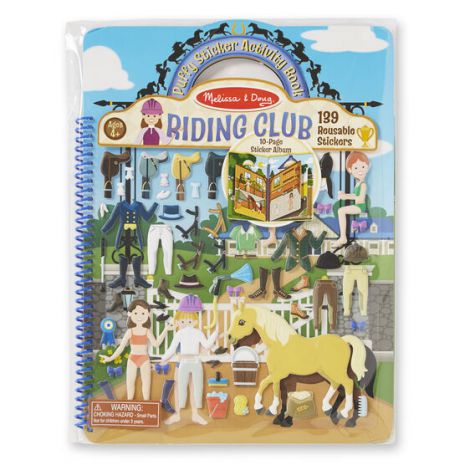 Set Abtibilduri Pufoase Clubul de Călărie Melissa & Doug