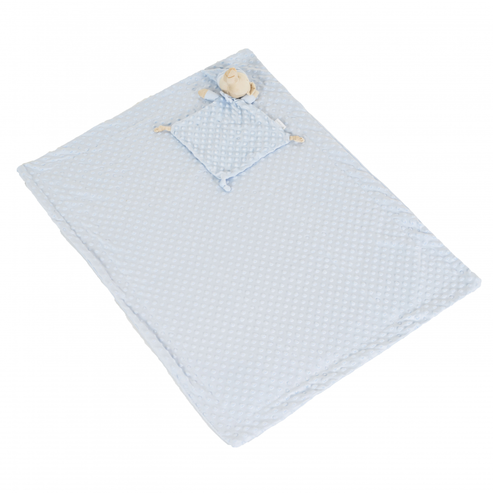 Cangaroo Set Paturică Minky Bennie Blue | Cadou - imagine 2