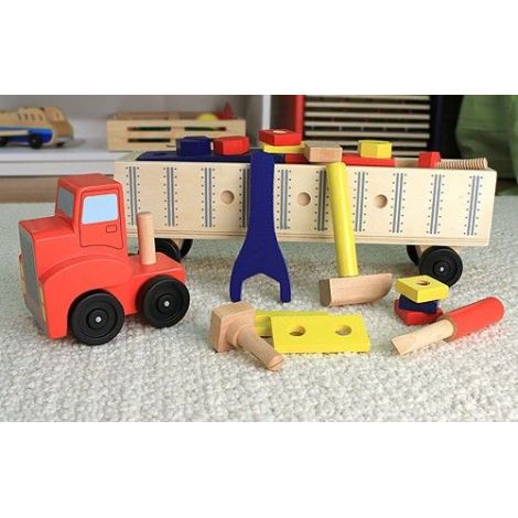 Banc de Lucru Mobil Melissa & Doug | Camion Unelte - imagine 3