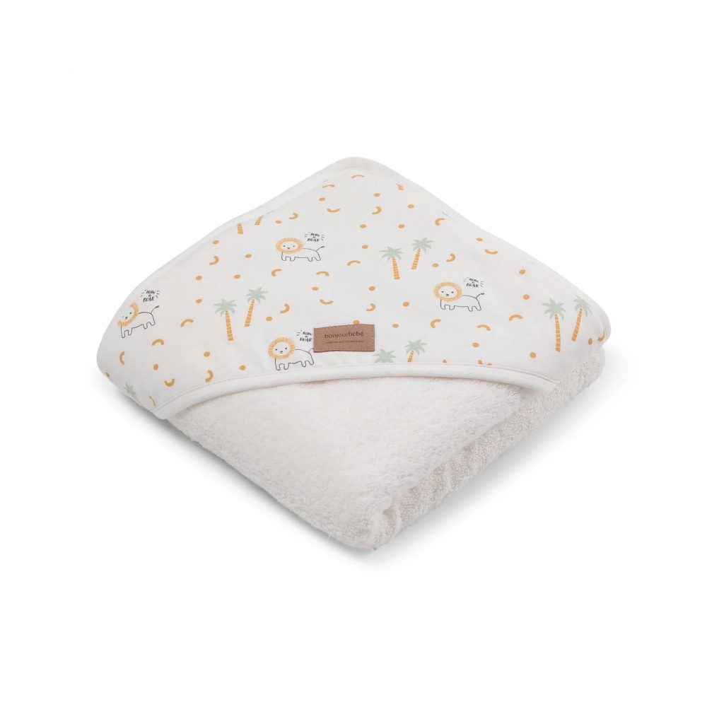 Prosop Bebe Bonjourbébé cu Gluga | Bumbac OEKO-TEX - imagine 3