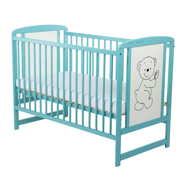 Patut Timmi BabyNeeds, Lemn, Laterala Culisanta, Mint