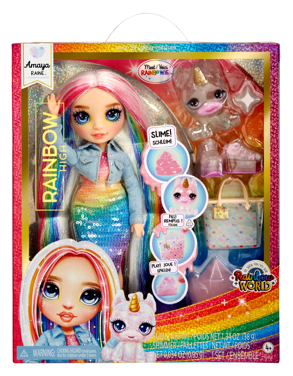 Papusa Rainbow High Amaya Raine Sparkle Slime