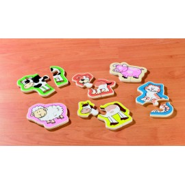 Puzzle Lemn Animale Beleduc - Educativ - imagine 2