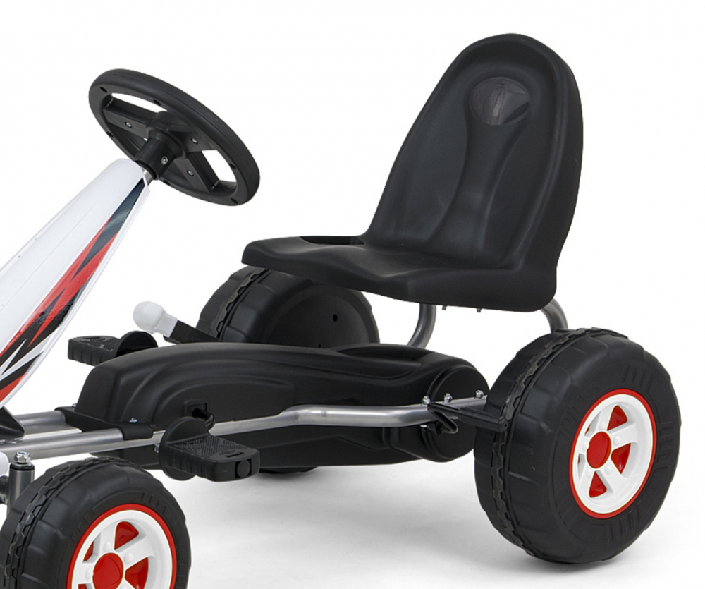 Kart Pedale Viper White Milly Mally +3 Ani - imagine 5