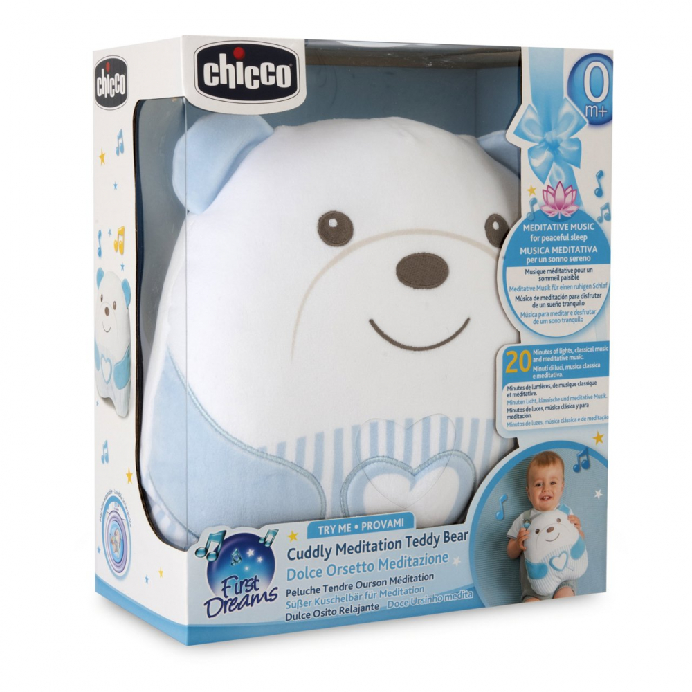 Ursulet Chicco First Dreams Blue - Muzică și Lumină - imagine 5