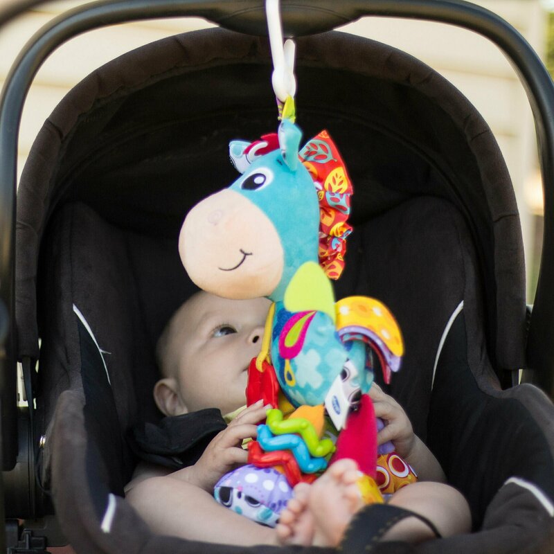 Jucărie Carucior Playgro Clip Clop, Activitate, 39 cm - imagine 3