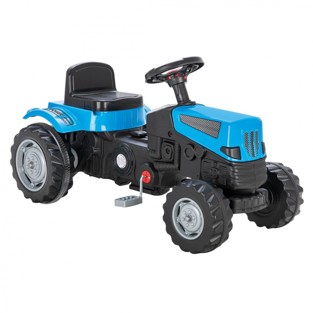 Tractor Pilsan Power Blue cu pedale pentru copii - imagine 4