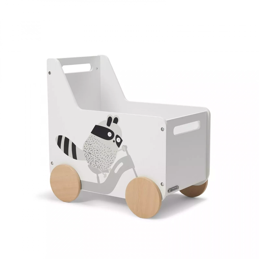 Kinderkraft Racoon - Lada albă elegantă pentru jucării - imagine 10