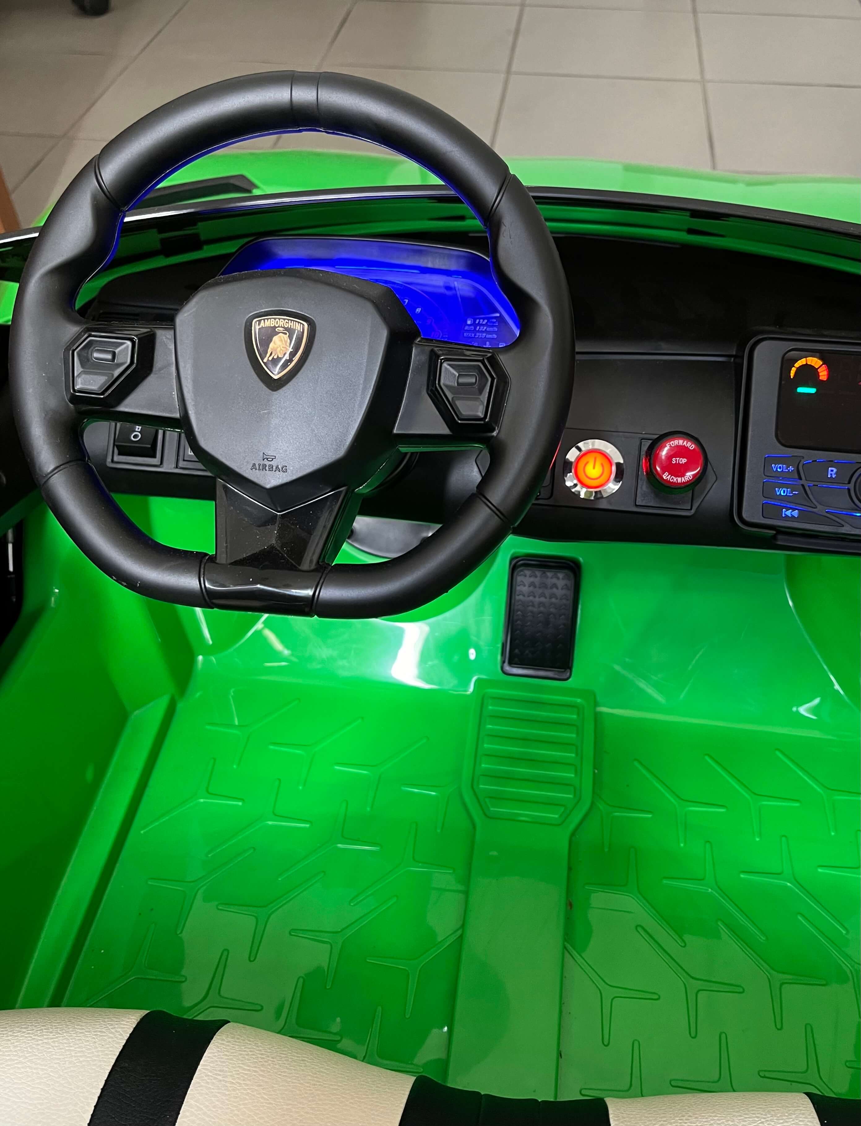 Masinuta Lamborghini Aventador Drift 24V Verde - imagine 8