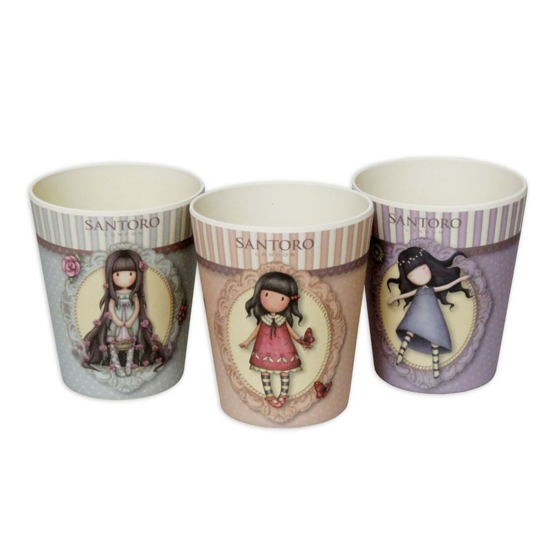 Set 3 pahare Gorjuss bambus ecologic - imagine 2