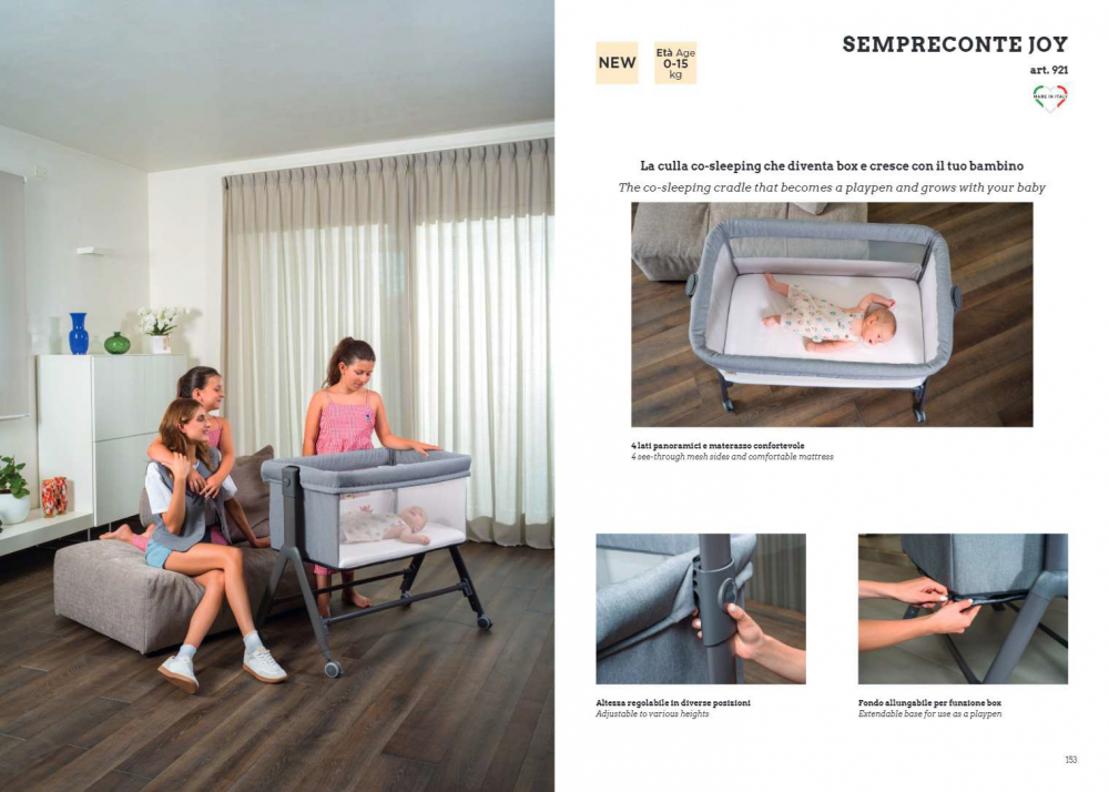 Patut Cam Joy Bej 2-in-1 Co-sleeper - imagine 3