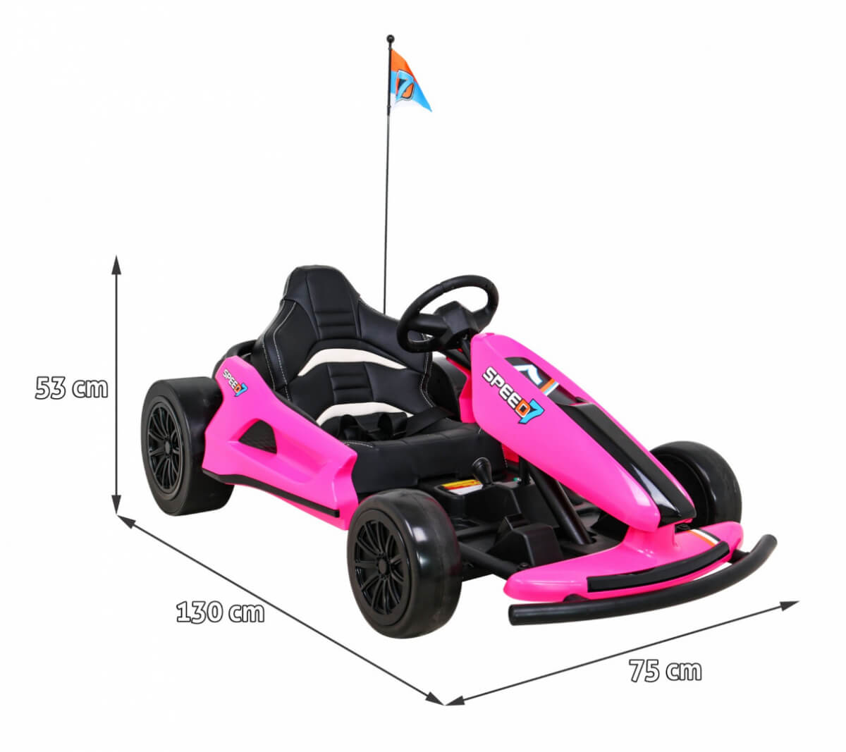 Kart Drift Electric Roz 24V 300W - Autokids - imagine 2