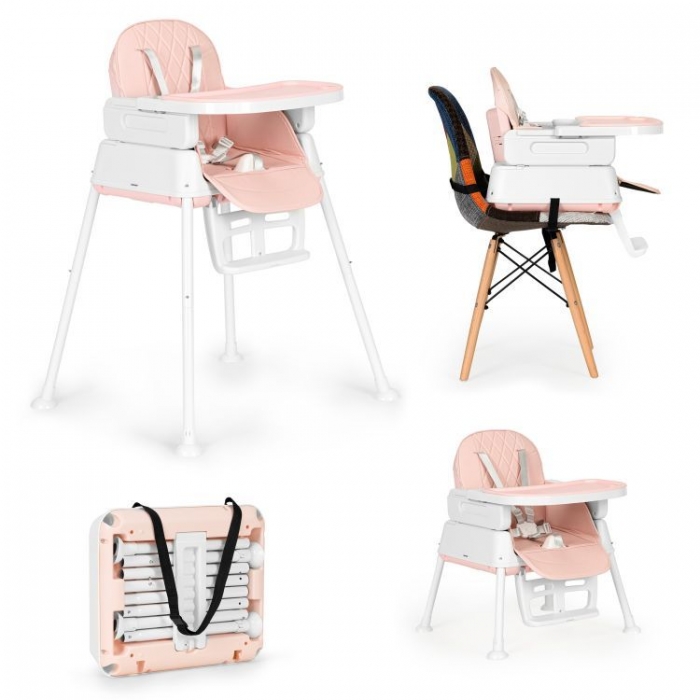Ecotoys HA-009 Roz Scaun Masa 3 in 1 Modulabil